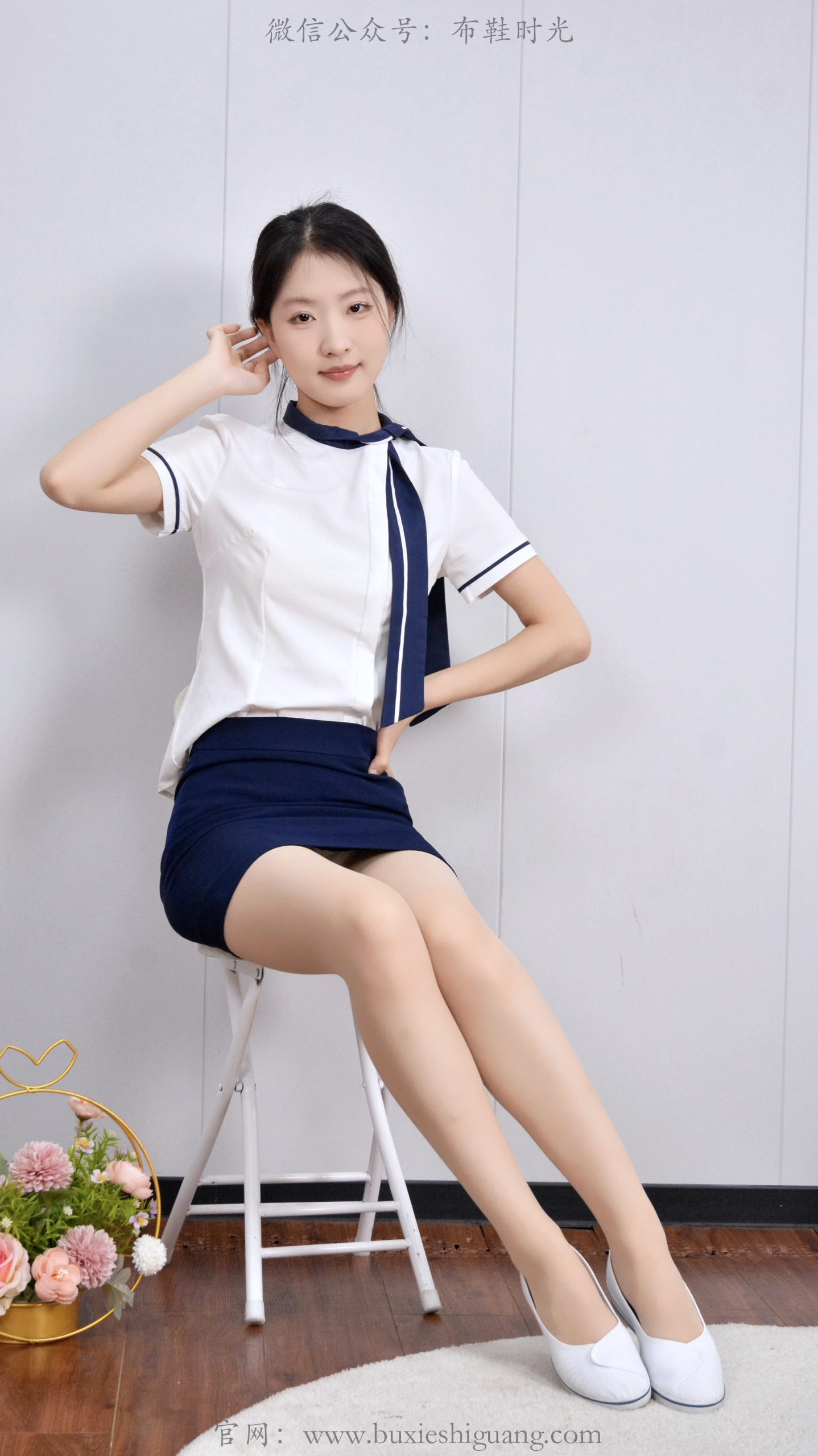 303/月月~【洁白符号】洁白护士鞋袜间温柔尽显质感。