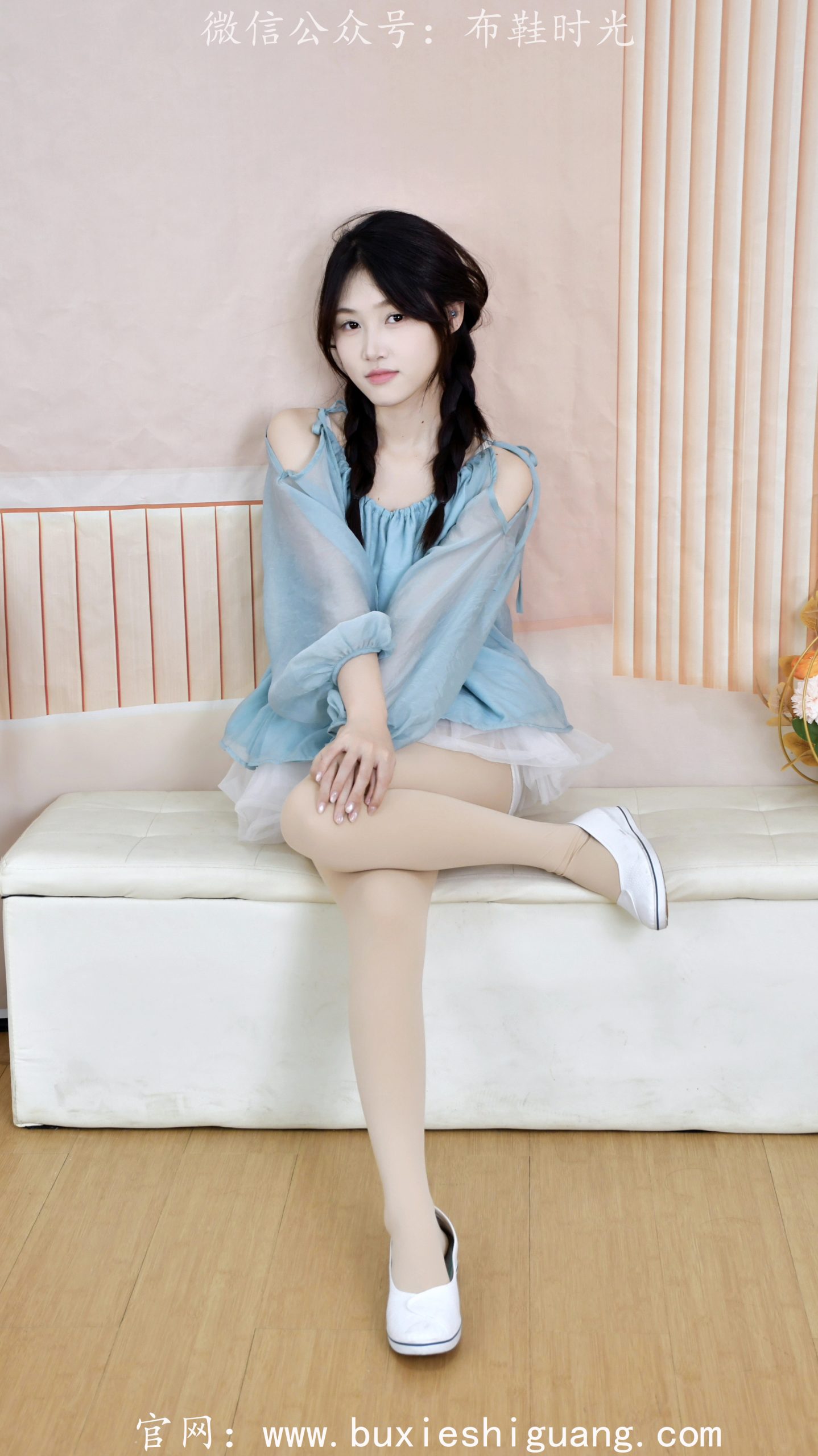 315/夏夏~【清柔甜韵】柔纱轻漾，素鞋丝袜映温婉姿态。