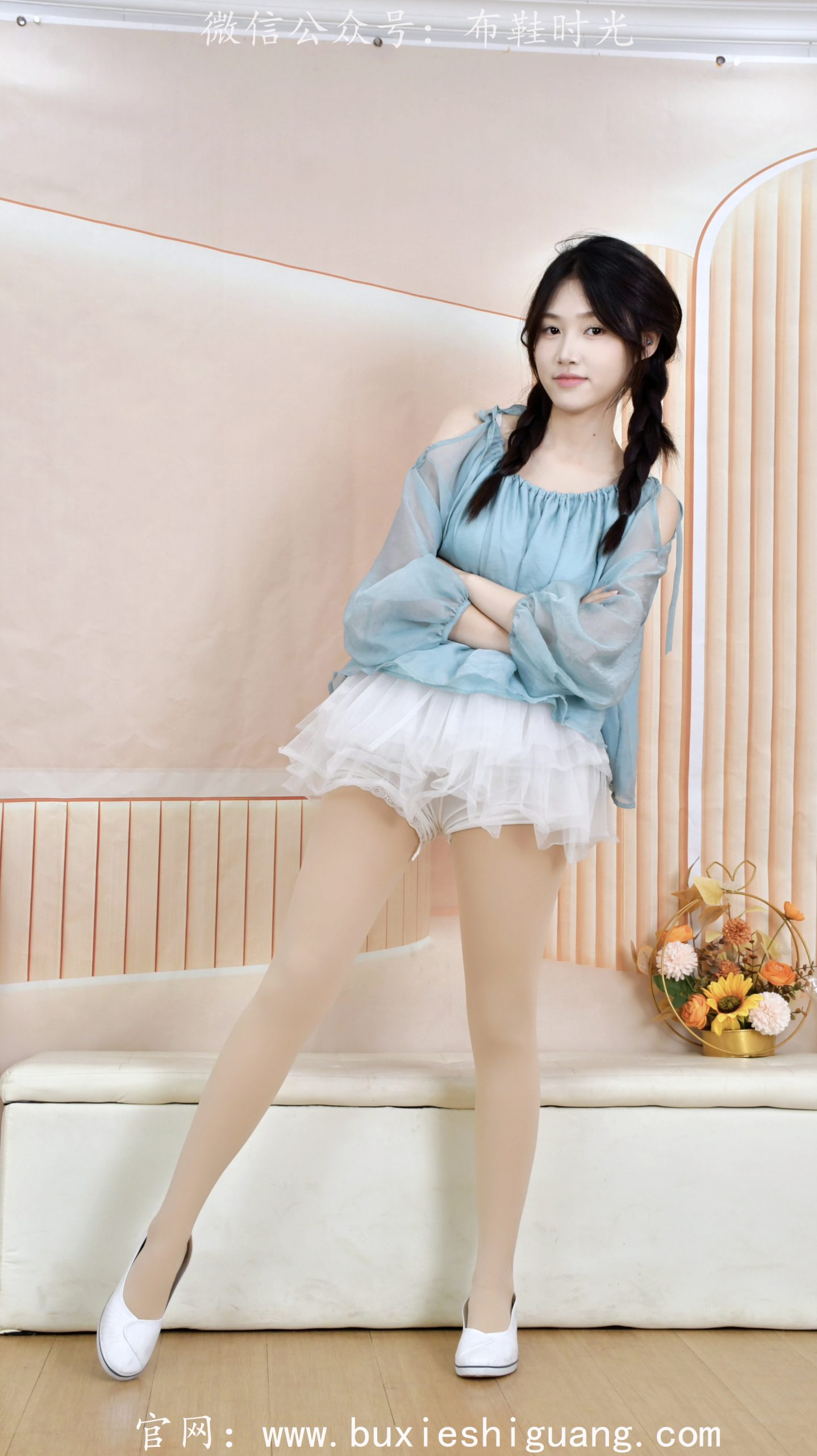 315/夏夏~【清柔甜韵】柔纱轻漾，素鞋丝袜映温婉姿态。
